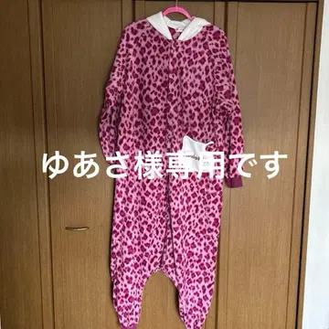 헬로키티 인형옷 레오파드 무늬 핑크 성인용 헤이세이 레트로