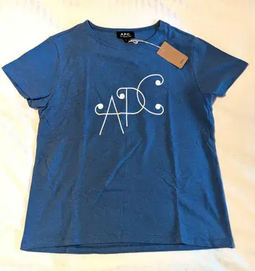 [ 미사용 새상품 ] A.P.C. 파랑 반팔 T셔츠 S 일본제