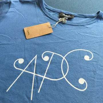 [ 미사용 새상품 ] A.P.C. 파랑 반팔 T셔츠 S 일본제