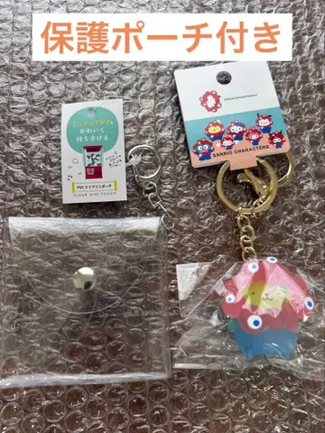 산리오 미야쿠미야쿠 클리어 키링 폼폼푸딩