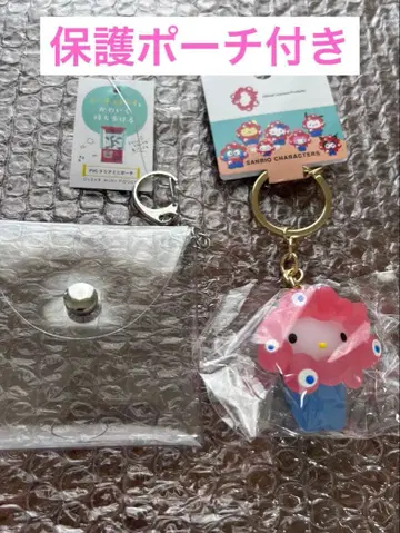산리오 미야쿠미야쿠 클리어 키링 키티
