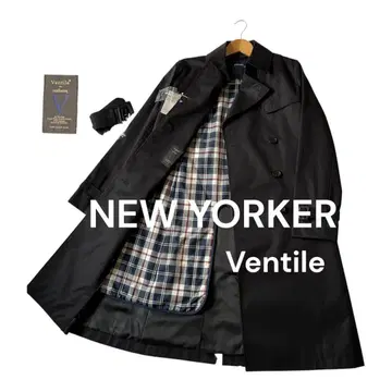 새상품 벤틸레이션 for 뉴요커 라이너 세트 트렌치 코트 롱 코트