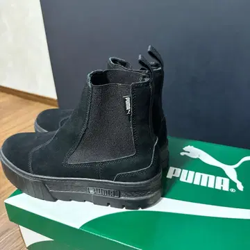 Puma 블랙 사이드 고어 부츠