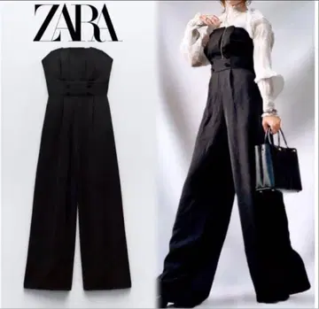ZARA 완판템 스트랩리스 점프수트 XS (5-7호)