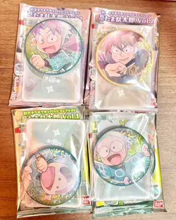 닌타마 반짝반짝 캔뱃지 묶음 판매 4종 시크릿