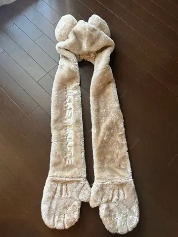 디즈니 미키 머플러 장갑 포함 팬캡 베이지