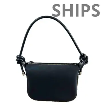 SHIPS 노트 핸들 블랙 숄더백