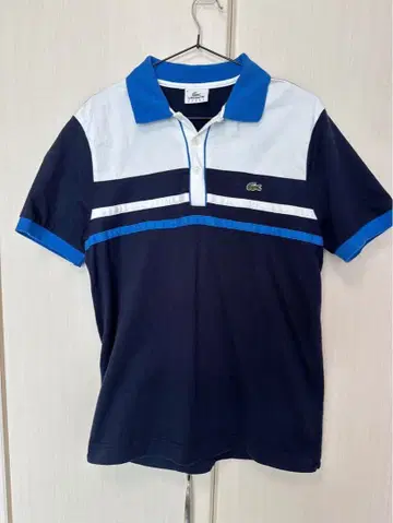 [ 새상품급 ] LACOSTE 스트라이프 피케 셔츠 사이즈 4