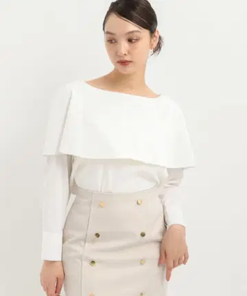 Andemiu 오프숄더 긴팔 블라우스