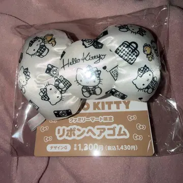 헬로키티 리본 머리끈