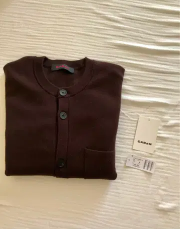 CABaN 코튼 캐시미어 가디건 M 다크 브라운