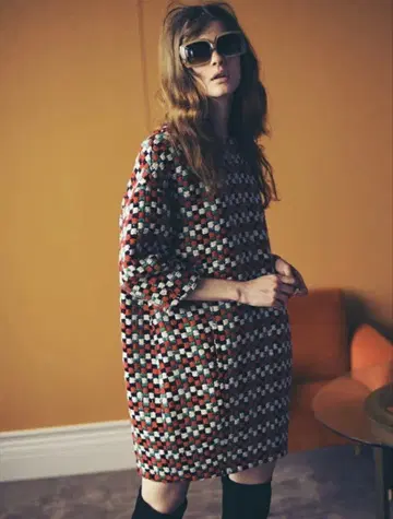 코쿤 원피스 니트 원피스 LILY BROWN