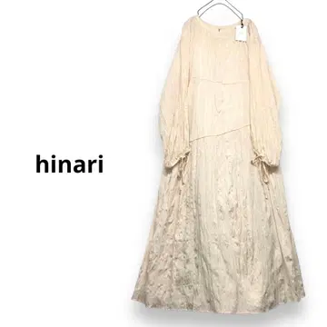 hinari 와셔 아지메 티어드 맥시 원피스