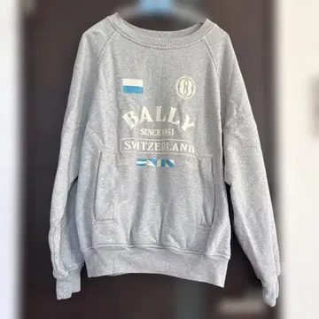 BALLY 맨투맨 그레이 트레이닝복 속기모