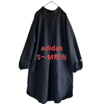 adidas 아디다스 블랙 데님풍 롱 셔츠 원피스 S~M 상당
