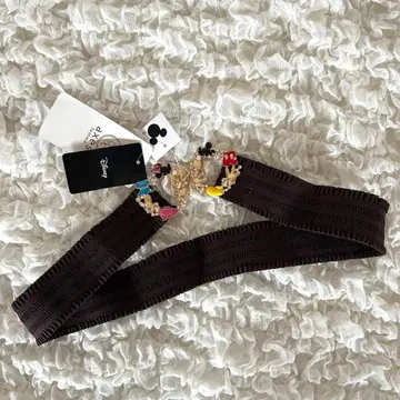 axesfemme 디즈니 콜라보 밴딩 벨트 골드