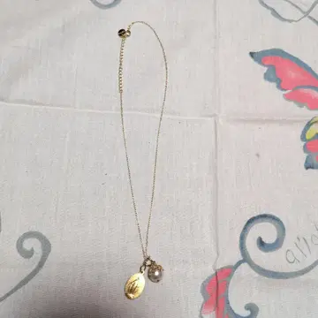 미사용 maruo vintage 펄 & 메달 목걸이