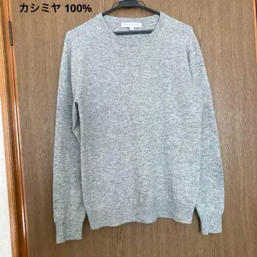 URBAN RESEARCH 캐시미어 100% 니트 그레이 M