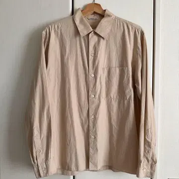 Auralee 21SS 베이지 셔츠