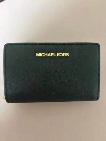 마이클코어스 이단 접이식 지갑 블랙