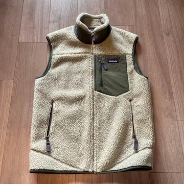 patagonia 플리스 베스트 M 사이즈 크림 올리브