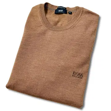 새상품급 HUGO BOSS 로고 자수 엑스트라 파인 메리노 스웨터 M