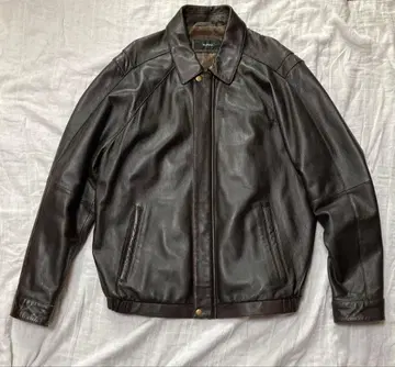 ALFANI 다크 브라운 라무 가죽 자켓 구제 의류