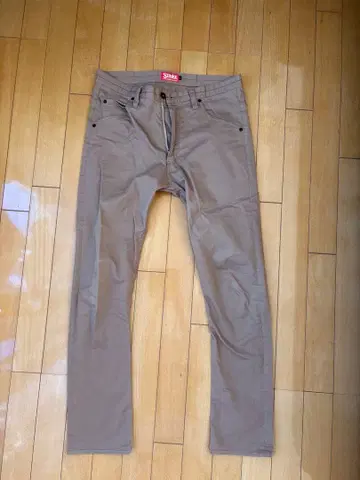 STROKE 베이지 슬림핏 치노 팬츠 Z사이즈