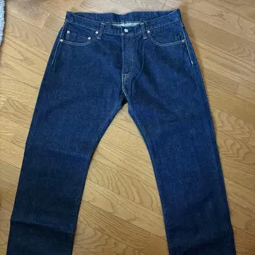 코지마산 다크 네이비 스트레이트 데님 사이즈 38