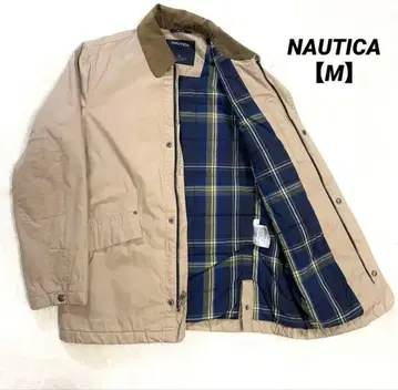 NAUTICA 노티카 퀼팅 자켓 M 베이지 벨로아 옷깃