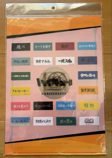 하이큐 10주년 기념 클리어 파일 2종 세트