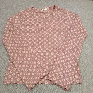 FREAK'S STORE 꽃무늬 핑크 긴팔 T셔츠