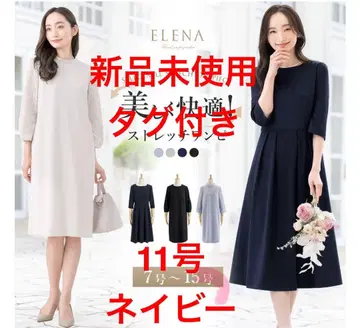 ELENA 네이비 원피스 수트 11호 미사용 새상품