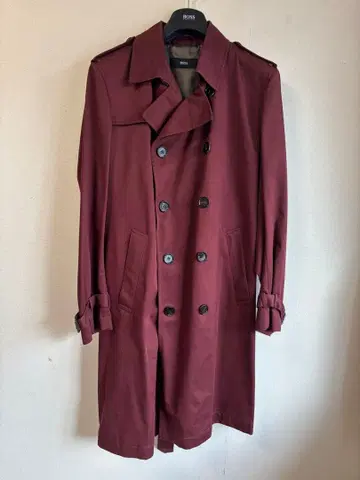 [미사용] HUGO BOSS 더블 브레스 트렌치코트