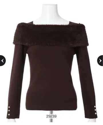 퍼 리 오프숄더 니트