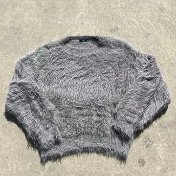 HARE 샤기 스웨터 S 그레이
