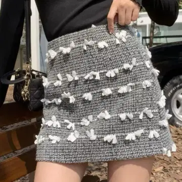 벌스데이 바쉬 트위드 미니 스커트
