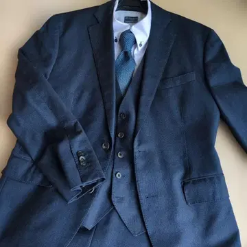 네이비 비즈니스 정장 쓰리피스, 슬랙스 2벌 포함