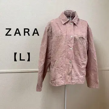 특가 상품 ZARA [ L ] 버튼 데님 자켓 핑크