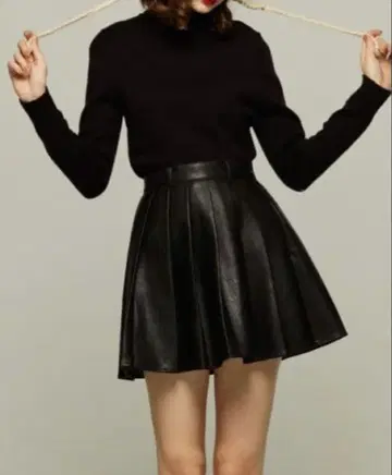 Tnewties 샌디의 열광적인 팬 블랙 미니 스커트 큐롯