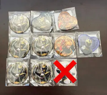 넘버원 전대 고쥬쟈 TOS 복권 9종 캔뱃지