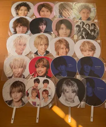 테고시 유야 부채 세트 20개