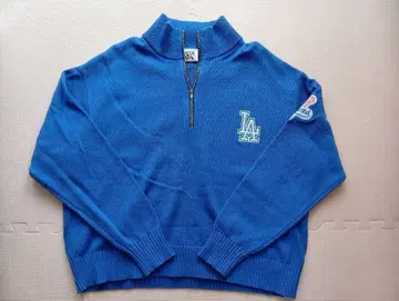 코엔 MLB 별주 다저스 하프 지퍼 니트