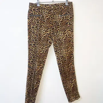 ZARA 레오파드 레오파드 무늬 락 팬츠 표범 무늬