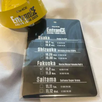 Da-iCE EntranCE 아크릴 패스