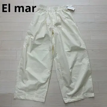 CANAL JEAN El mar 엘마르 코튼 개더 와이드 팬츠