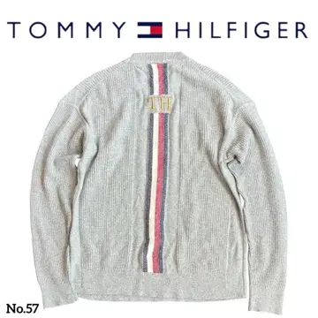 TOMMY HILFIGE 타미힐피거 니트 L 사이즈 TH 로고 자수