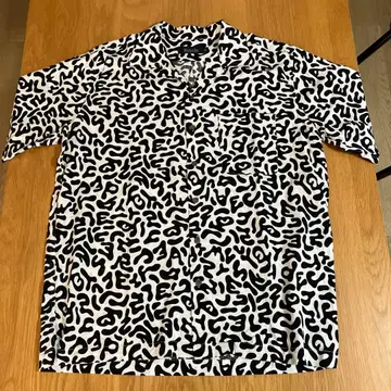 아메바 카모 WAIPER 와이퍼 아메바 카모 오픈 카라 셔츠