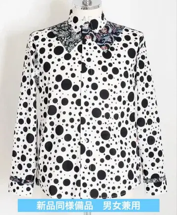 카타니 셔츠: 물방울 패턴 긴팔 셔츠, 나비 넥타이 스타일