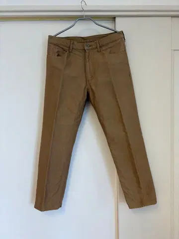 AURALEE 오라리 랫핑크 코튼 몰스킨 팬츠